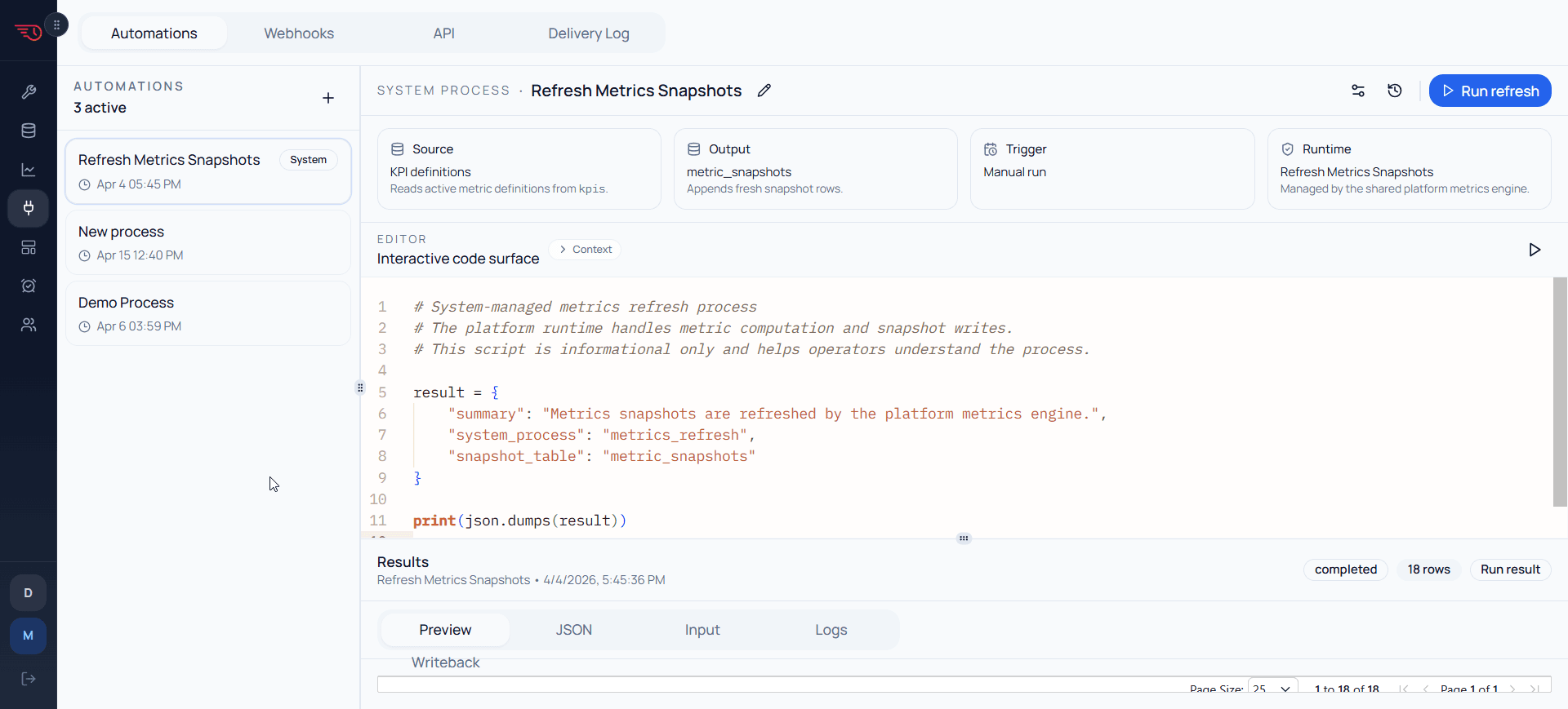 Automations — script builder